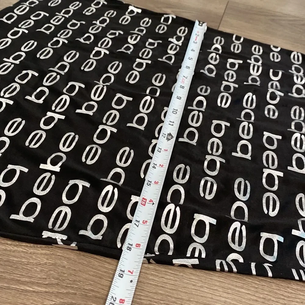 Bebe black and silver lingerie slip size medium - Picture 10 of 12